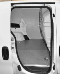 The Fiorino’s cargo compartment with marble-look plywood floor liner and painted steel bodywork liners