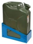 The jerry can in its rack