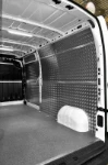 The Opel Movano’s lined interior