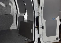 The right side of the Fiorino showing the marble-look floor and bulkhead liners and steel sheet wall liners