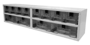 Van drawer units with clear plastic drawers