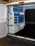 Van racking Ducato Fiat with steel and plastic drawers